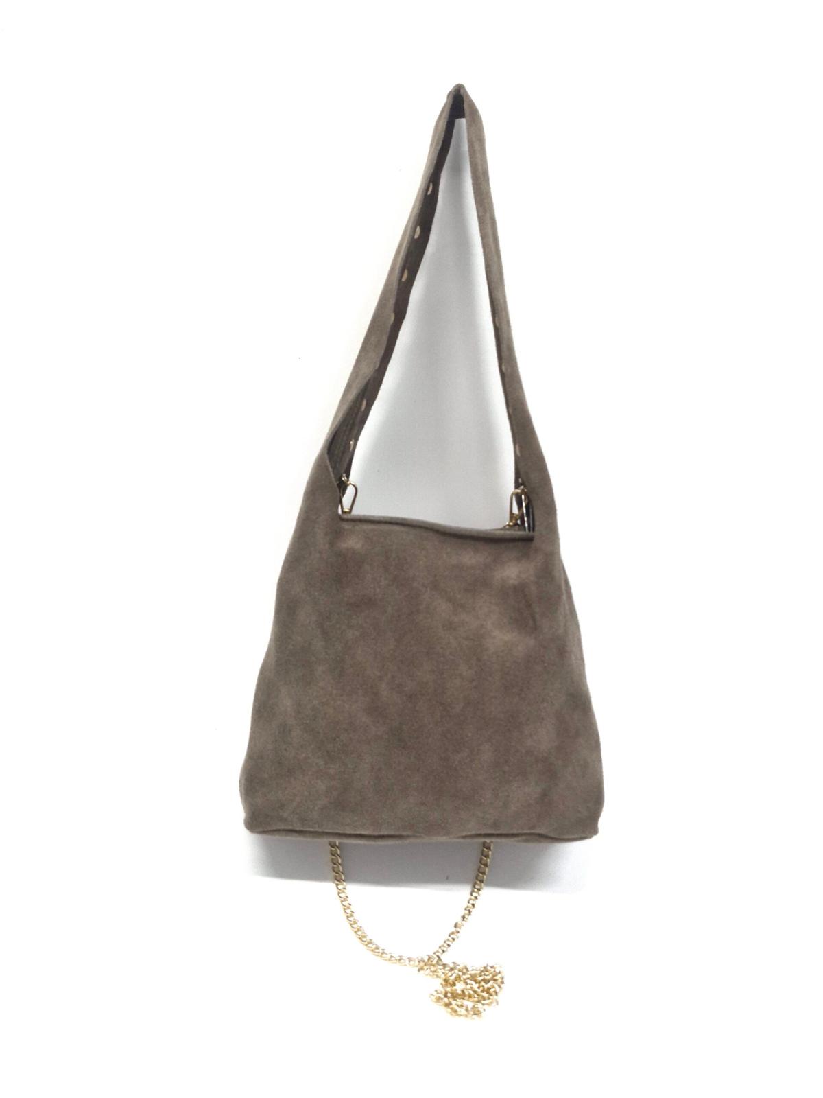 Sac Suède en Croute de Cuir