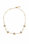 Collier Fleurs Doré