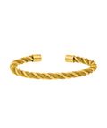 Bracelet Jonc Torsadé Doré – Acier Inoxydable