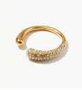 Bague Dorée Ajustable Acier Inoxydable