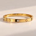 Bracelet jonc doré