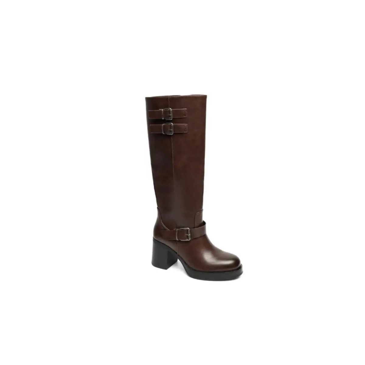 Bottes Hautes à Talons Épais